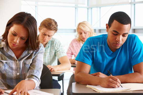 Students working in classroom Stock photo © monkey_business