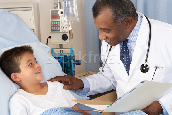 Doctor Visiting Child Patient On Ward Stock photo © monkey_business