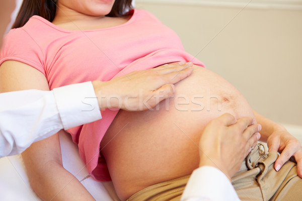 Pregnant Woman Being Given Ante Natal Check By Doctor Stock photo © monkey_business