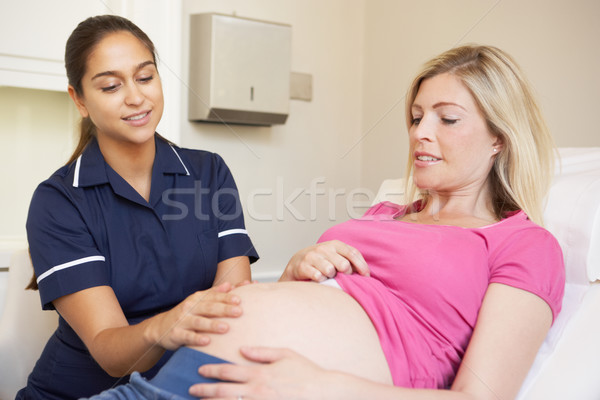 Pregnant Woman Being Given Ante Natal Check By Nurse Stock photo © monkey_business