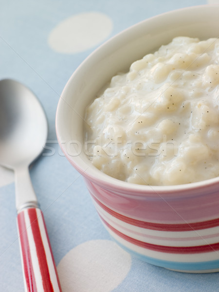 Puchar pudding ryżowy żywności dzieci ryżu krem Zdjęcia stock © monkey_business