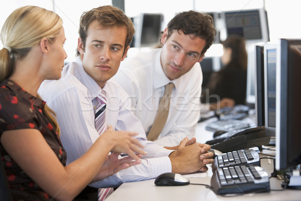 Stock Trader Team At Work Stock photo © monkey_business