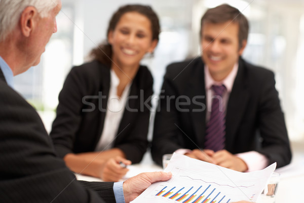 Mixed group in business meeting Stock photo © monkey_business