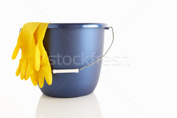 Bucket and rubber gloves Stock photo © monkey_business