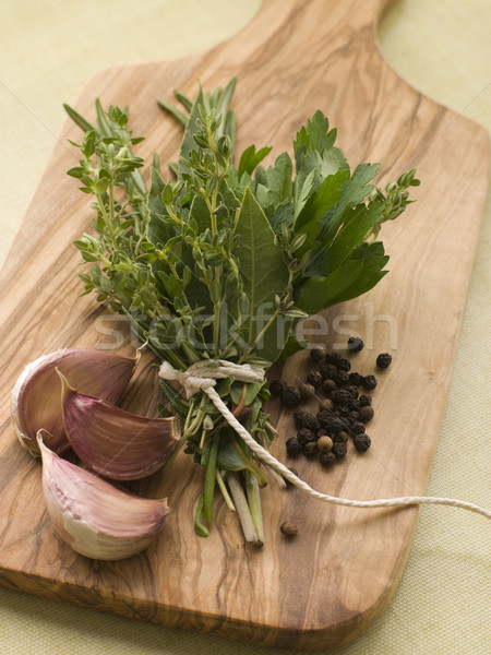 Bouquet Garni Garlic Cloves and Peppercorns Stock photo © monkey_business