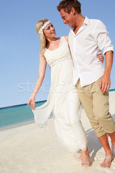 Couple At Beautiful Beach Wedding Stock photo © monkey_business