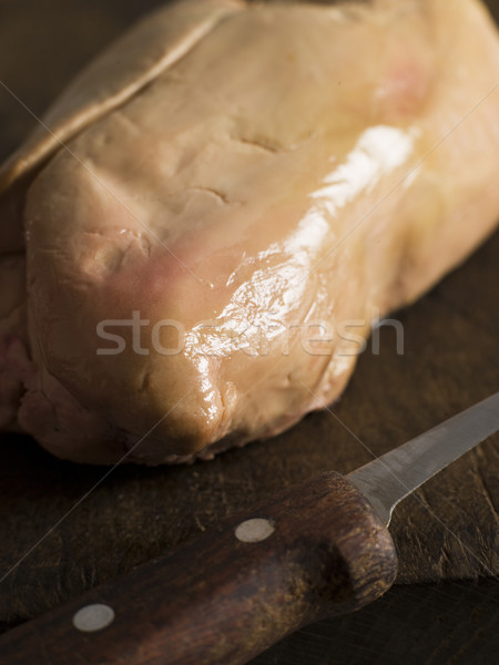 Lobe of Foie Gras on a Chopping Board Stock photo © monkey_business
