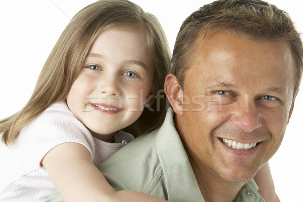 [[stock_photo]]: Père · fille · souriant · famille · fille · amour