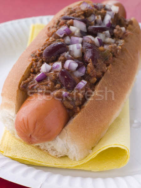 Chilli Hot Dog Stock photo © monkey_business