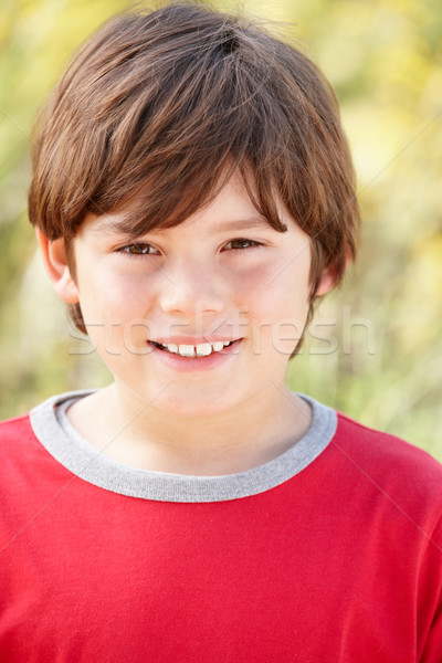 Portret caucazian băiat în aer liber ochi vară Imagine de stoc © monkey_business