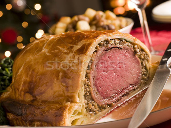 Carved Beef Wellington Stock photo © monkey_business