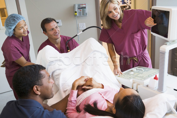 Doctor retrieving eggs from ovary using ultrasound Stock photo © monkey_business