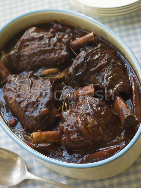 Foto stock: Primavera · cordero · vino · tinto · cena · carne · cocina