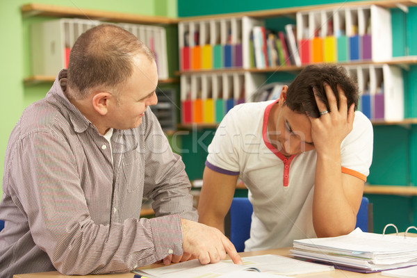 Teenage Student In Classroom With Tutor Stock photo © monkey_business