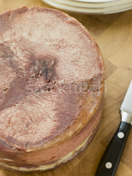 Pièce cuit ox langue alimentaire viande [[stock_photo]] © monkey_business