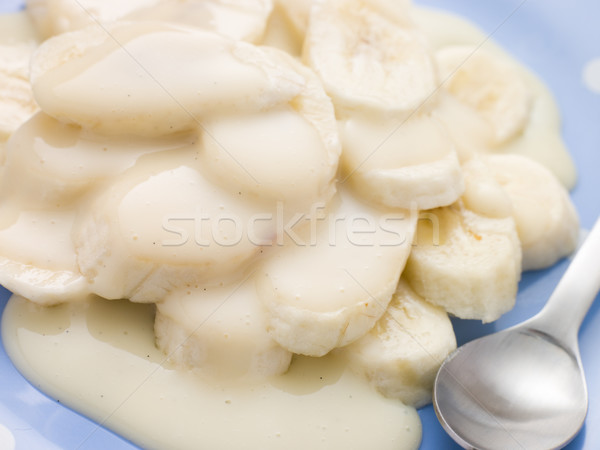 Stockfoto: Banaan · vla · voedsel · kinderen · koken · snoep