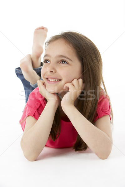 Fille estomac enfants heureux enfant [[stock_photo]] © monkey_business