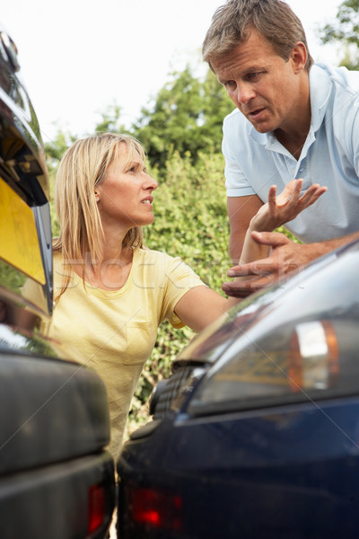 Man And Woman Having Argument After Traffic Accident Stock photo © monkey_business