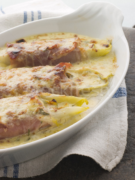 Dish of Chicory Gratin with Bacon Stock photo © monkey_business