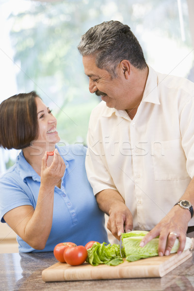 Mąż żona wraz szczęśliwy para obiedzie Zdjęcia stock © monkey_business