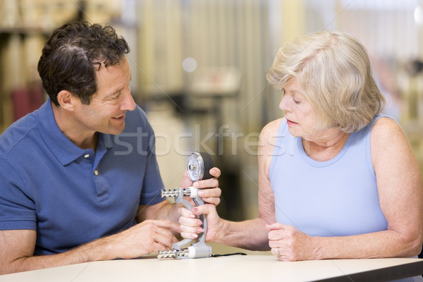 Physiotherapist With Patient In Rehabilitation Stock photo © monkey_business