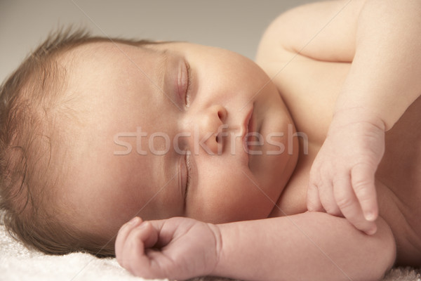 Baby dormire asciugamano faccia ragazzo Foto d'archivio © monkey_business
