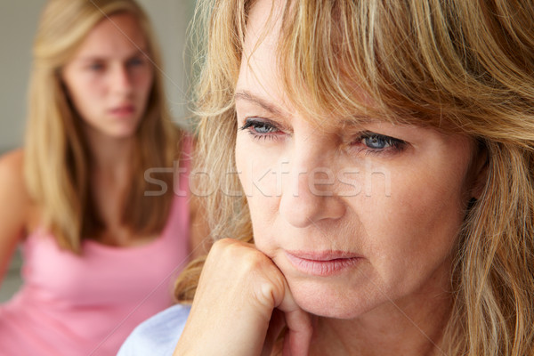 Nieszczęśliwy matka nastolatek nastolatków młodzieży Zdjęcia stock © monkey_business