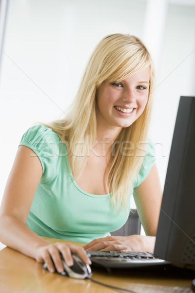 Teenage Girl Using Desktop Computer  Stock photo © monkey_business