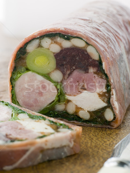 Charcuterie and Haricot Blanc Ragout Stock photo © monkey_business