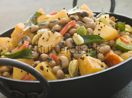 Stock photo: Bowl of Paella