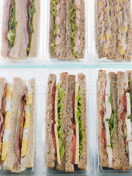 Selection Of Take Away Sandwiches In Plastic Triangles Stock photo © monkey_business