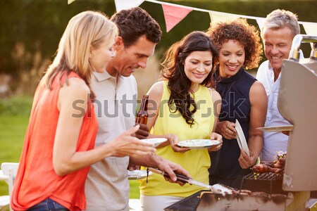 Teenage girls enjoying healthy lunches together Stock photo © monkey_business