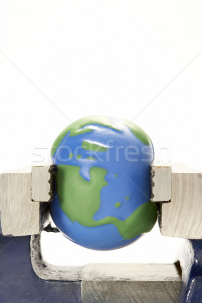 Earth Squeezed In Vice Stock photo © monkey_business