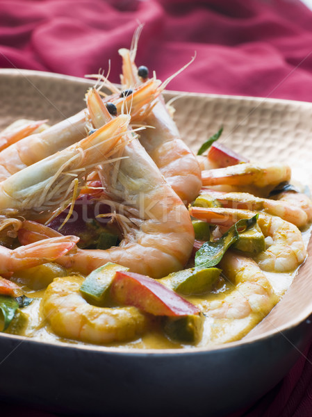 Malai King Prawn Curry Stock photo © monkey_business