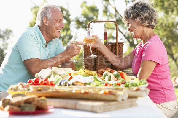 Couple Dining Al Fresco Stock photo © monkey_business