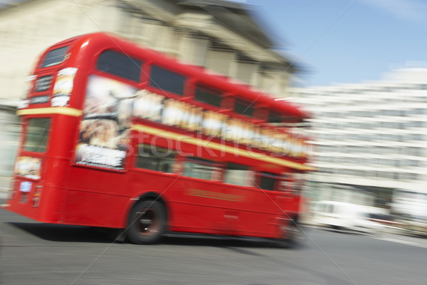Double Decker Bus Driving Through The Streets Of London Stock photo © monkey_business