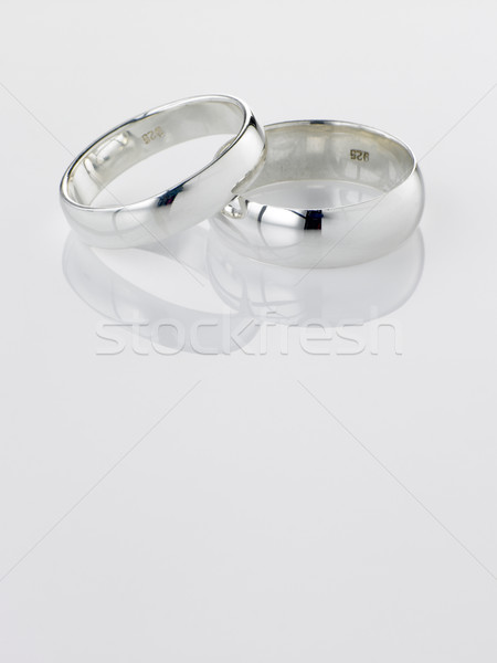 Argent alliances mariage couleur ensemble alliance [[stock_photo]] © monkey_business