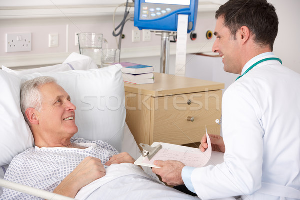 Orvos idős férfi beteg USA kórház Stock fotó © monkey_business