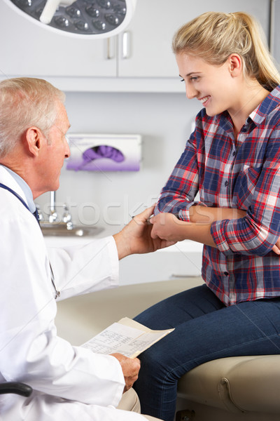 Teenage Girl Visits Doctor's Office With Elbow Pain Stock photo © monkey_business