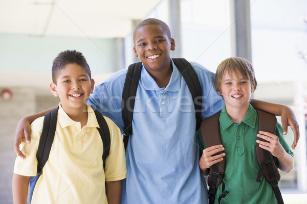 Groep vrienden mannelijke kinderen school Stockfoto © monkey_business