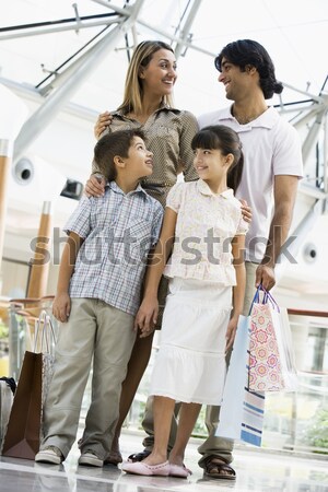 A Middle Eastern family in a shopping mall Stock photo © monkey_business