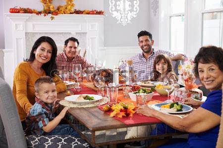 Spanyol család adag karácsony vacsora fa Stock fotó © monkey_business