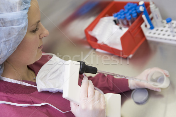 Embryologist processing sperm sample Stock photo © monkey_business