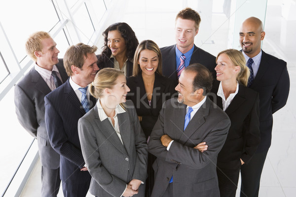 Overhead view of office staff Stock photo © monkey_business