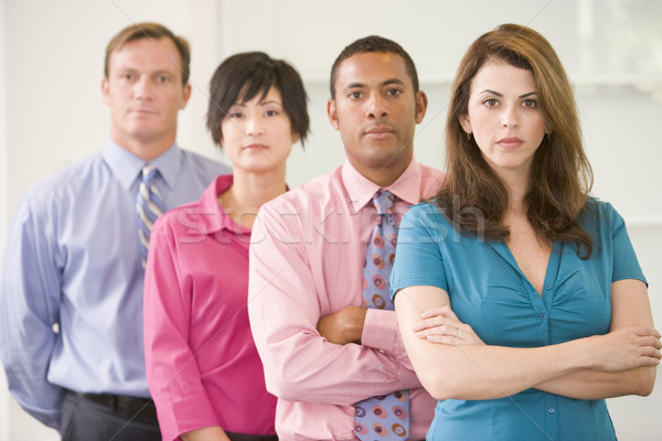 Equipe de negócios em pé negócio trabalhar empresário Foto stock © monkey_business