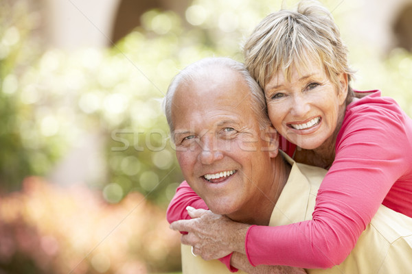 Stock photo: Senior Man Walking Through City Street