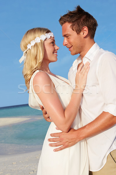 Couple At Beautiful Beach Wedding Stock photo © monkey_business