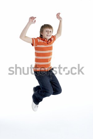 Jumping aria bambini felice bambino Foto d'archivio © monkey_business