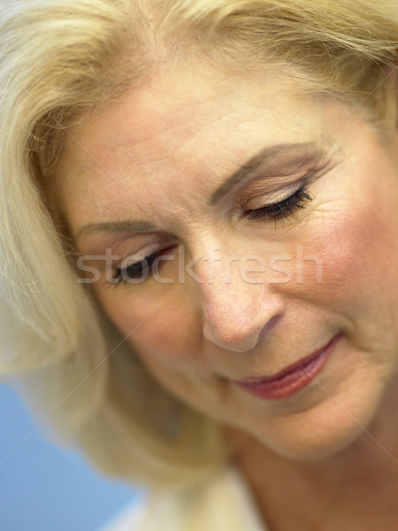 Frau Gesicht Person Senior Emotion natürlichen Stock foto © monkey_business