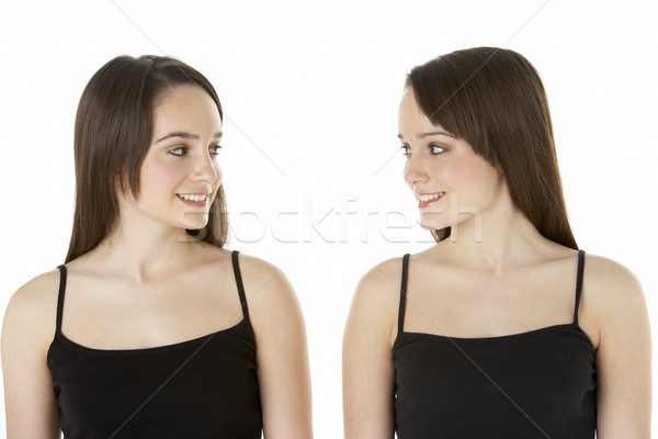 [[stock_photo]]: Studio · portrait · adolescent · femme · couleur